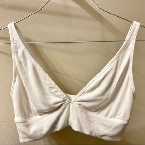 PARADE | Vintage Rib Plunge Scoop Back Bralette | Lush Rib (Cloud)